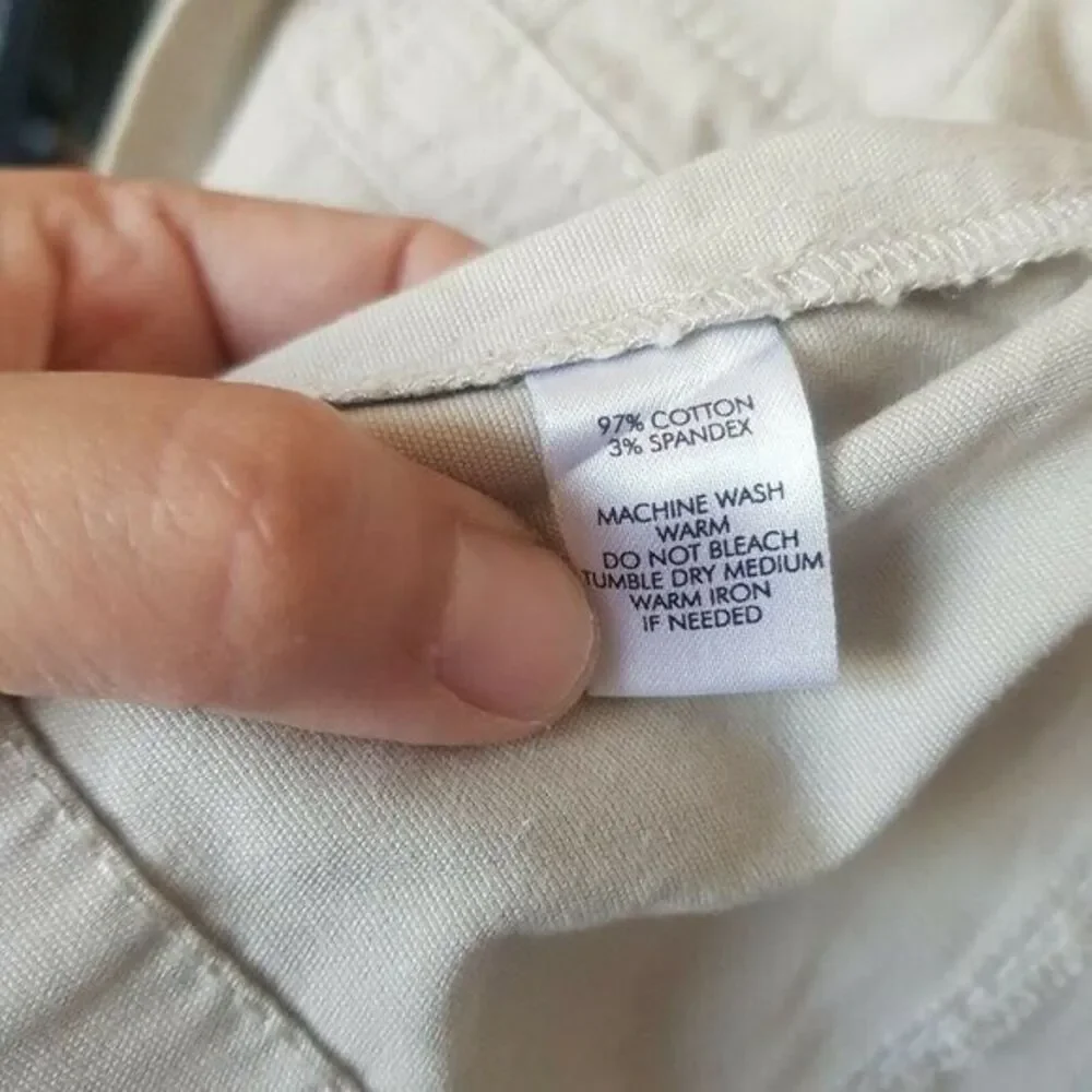 Loft Womens Jacket Beige Y2K Crop Dressy Size Small Petites 90's Clueless Button